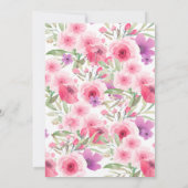 Invitation Golden floral cake for baby shower (Dos)