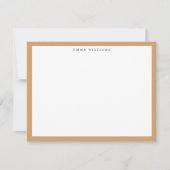 Invitation Golden Frame Note Card (Devant)