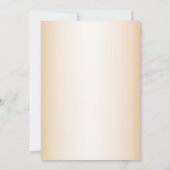 Invitation Golden Frame White Floral Peach Bridal Shower (Dos)