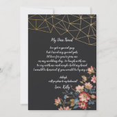 Invitation Golden Geometry sera ma servante (Devant)