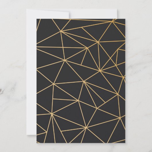Invitation Golden Geometry sera ma servante (Dos)