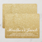Invitation - Golden Glit Fab Mariage (Devant / Derrière)