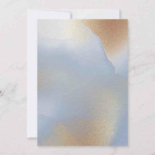 Invitation Golden Glittering Texture Enregistrer La Date (Dos)