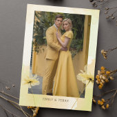 Invitation Golden Hour Grace Photo Wedding Enregistrer la dat