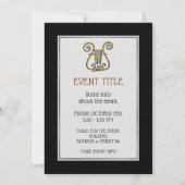 Invitation Golden lyre (Dos)