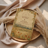 Invitation Golden Meadow Mountain Wedding