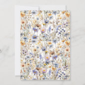 Invitation Golden Meadow Wildflower Wedding (Dos)