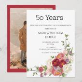 Invitation "Golden Memories : Celebrating 50 Years of Love" (Devant / Derrière)