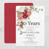 Invitation "Golden Memories : Celebrating 50 Years of Love" (Devant / Derrière)