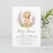 Invitation Golden Retriever Chien Chien Chien Chien Chien Mod (Debout devant)