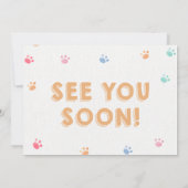 Invitation Golden Retriever Pawty Chien Chien Chien Chien Chi (Dos)