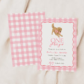 Invitation Golden Retriever Une année d'or filles Anniversair