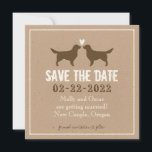 Invitation Golden Retrievers Wedding Enregistrer la date<br><div class="desc"></div>