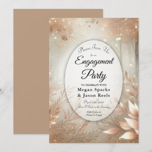 Invitation Golden Rosewood Enchanted Forest