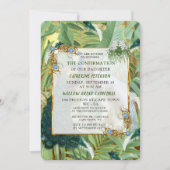Invitation Golden Royal Peacock Feathers (Devant)