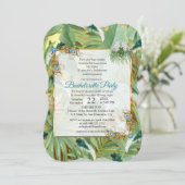 Invitation Golden Royal Peacock Feathers (Debout devant)