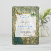 Invitation Golden Royal Peacock Temple Dreams (Debout devant)