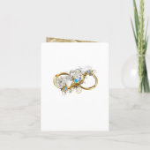 Invitation Golden Royal Peacock Temple Dreams Couple Douche (Dos)