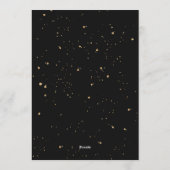 Invitation  Golden Tropical Palm Leaves 3rd Birthday  (Dos)