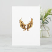 Invitation golden wings angel (Debout devant)