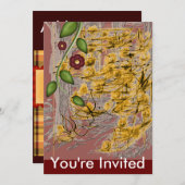 Invitation Golden Woods (Devant / Derrière)