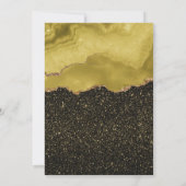 Invitation Golden Yellow Gold Glitter  Watercolor (Dos)