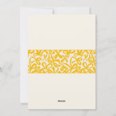 Invitation Golden Yellow Ribbons and Bows Baby Shower (Dos)