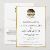 Invitation Goldene Hochzeit Einladung deutsch (Devant / Derrière)