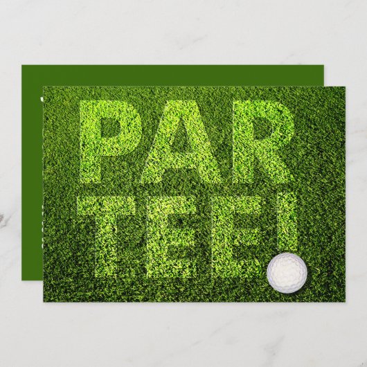 Invitation Golf (Devant / Derrière)