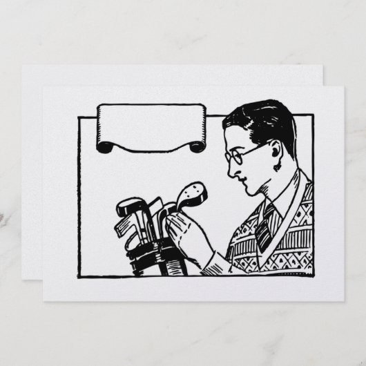 Invitation Golf (Devant / Derrière)