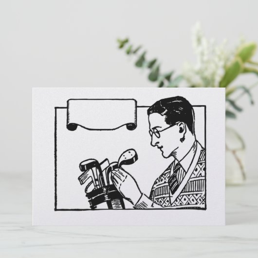 Invitation Golf (Debout devant)