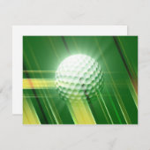 Invitation golf (Devant / Derrière)