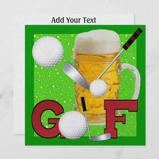 Invitation Golf 19e - SRF (Devant / Derrière)