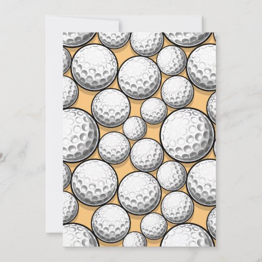 Invitation Golf 1er anniversaire (Dos)
