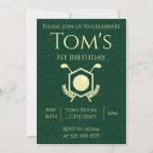 Invitation Golf 1er Anniversaire (Devant)