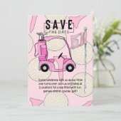 Invitation Golf 1er anniversaire golfeur d'un an avec numéro (Debout devant)