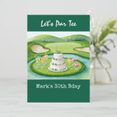 Invitation Golf 30e anniversaire Par tee trente (Debout devant)