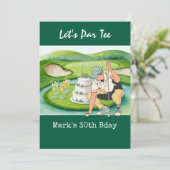 Invitation Golf 30e anniversaire Par tee trente (Debout devant)