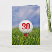Invitation Golf 30e fête d'anniversaire (Devant)
