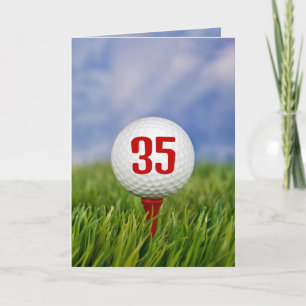 Invitation Golf 35e fête d'anniversaire