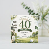 Invitation Golf 40e Anniversaire (Debout devant)