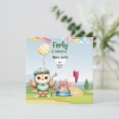 Invitation Golf 40e anniversaire de la fête de golf (Debout devant)