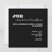 Invitation Golf 40th Birthday - Toujours Swinging! (Dos)