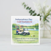 Invitation Golf 4 juillet Jour de l'Indépendance (Debout devant)