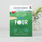 Invitation Golf 4e anniversaire Four Golf Course Clubs (Debout devant)