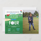 Invitation Golf 4e anniversaire Four Golf Course Clubs Photo (Devant)