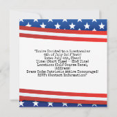 Invitation Golf  4th July Independence Day  (Dos)