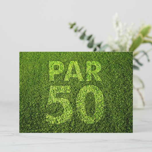 Invitation Golf 50e anniversaire (Debout devant)