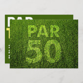Invitation Golf 50e anniversaire (Devant / Derrière)