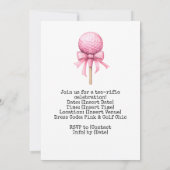 Invitation Golf 50e anniversaire Femme Golfer Pink thème (Dos)